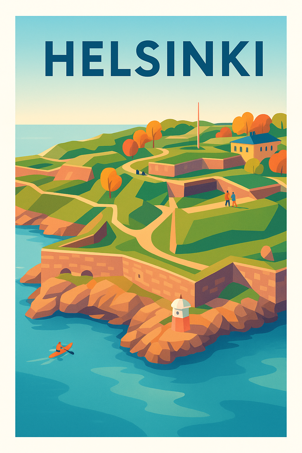 Affiche de Helsinki - Évasion nordique au bord de l'eau