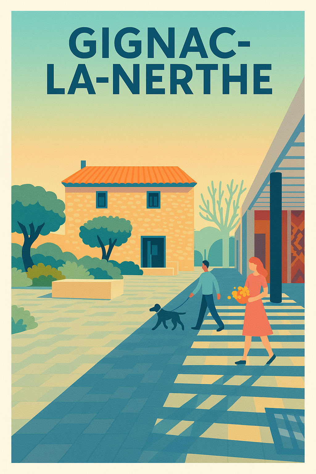 Affiche de Gignac-la-Nerthe - Charme paisible du Sud