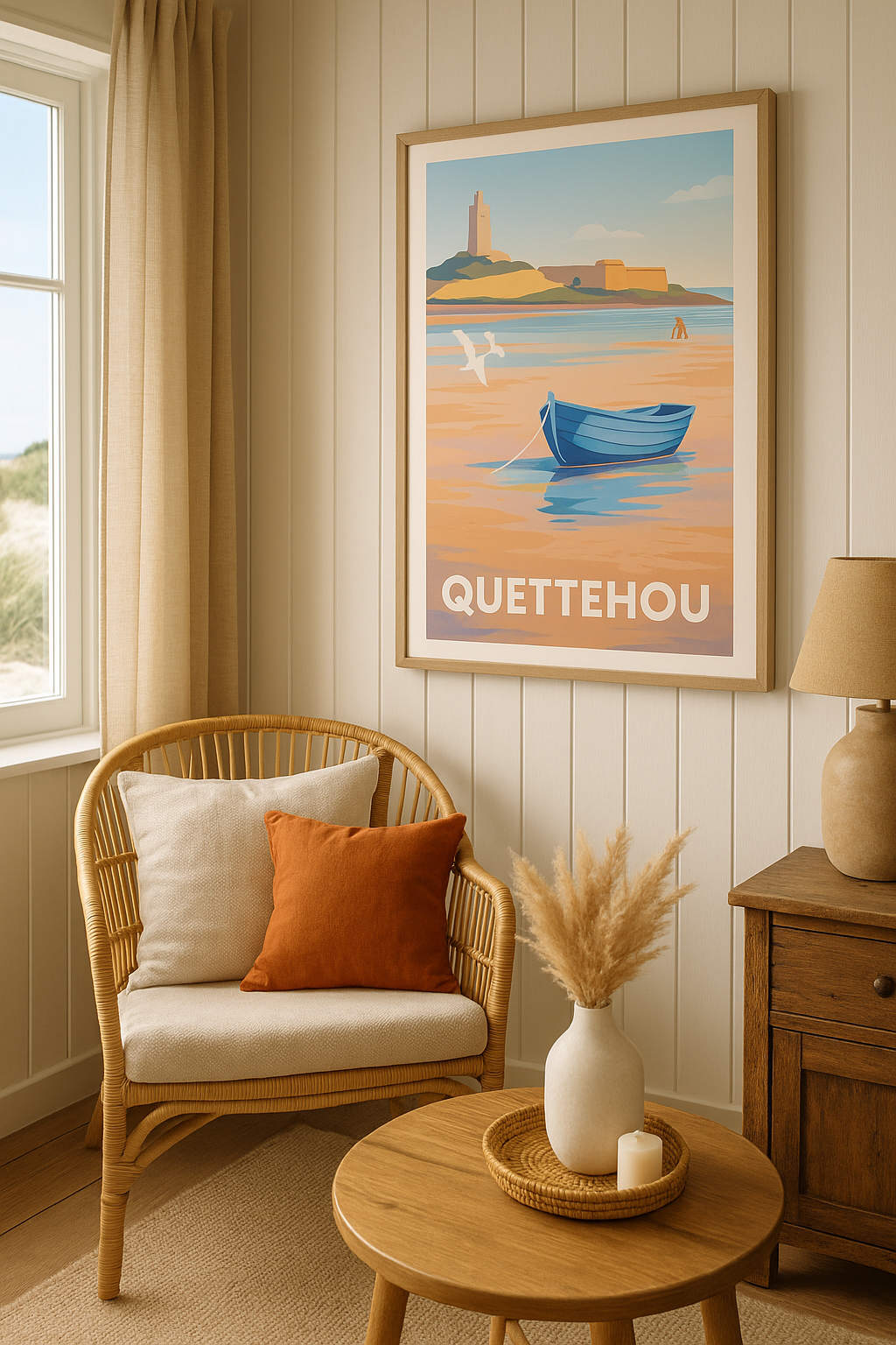 Mise en situation Affiche de Quettehou - Sérénité au bord de l'eau