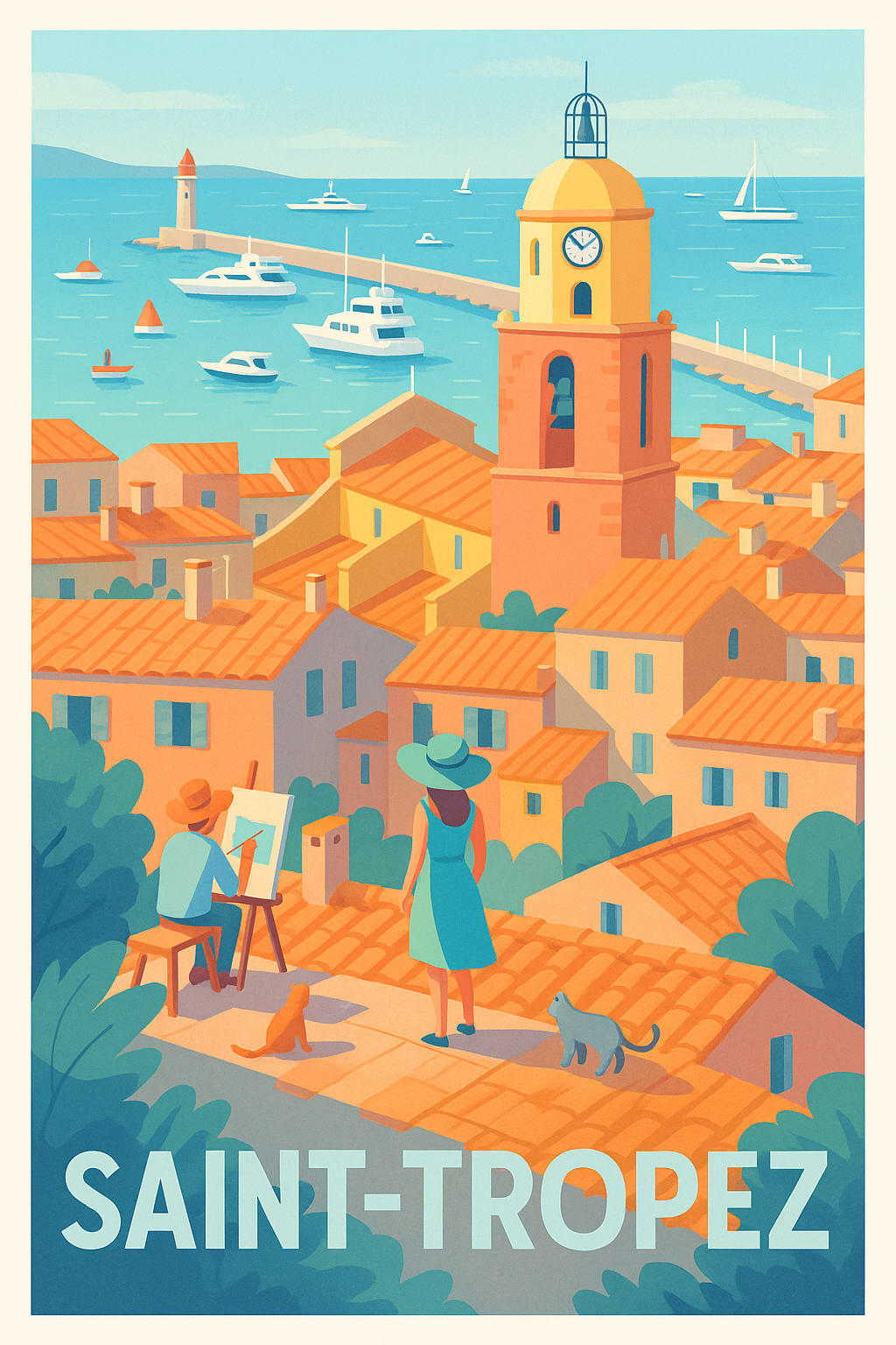 Affiche Saint-Tropez - Évasion artistique sur la Côte d’Azur