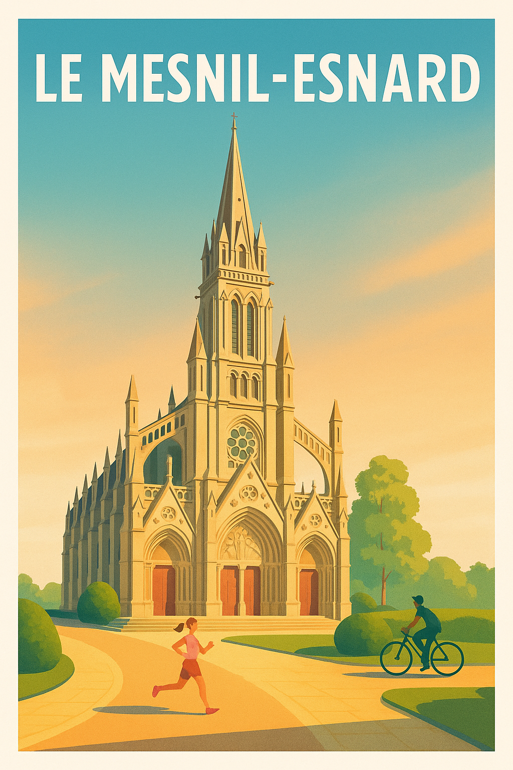 Affiche de Le Mesnil-Esnard - Un instant de sérénité architecturale