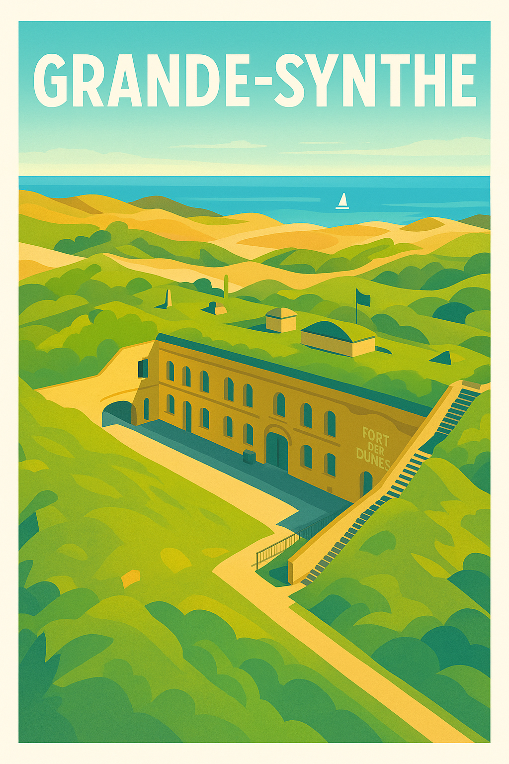 Affiche de Grande-Synthe - Voyage au cœur des dunes et du fort
