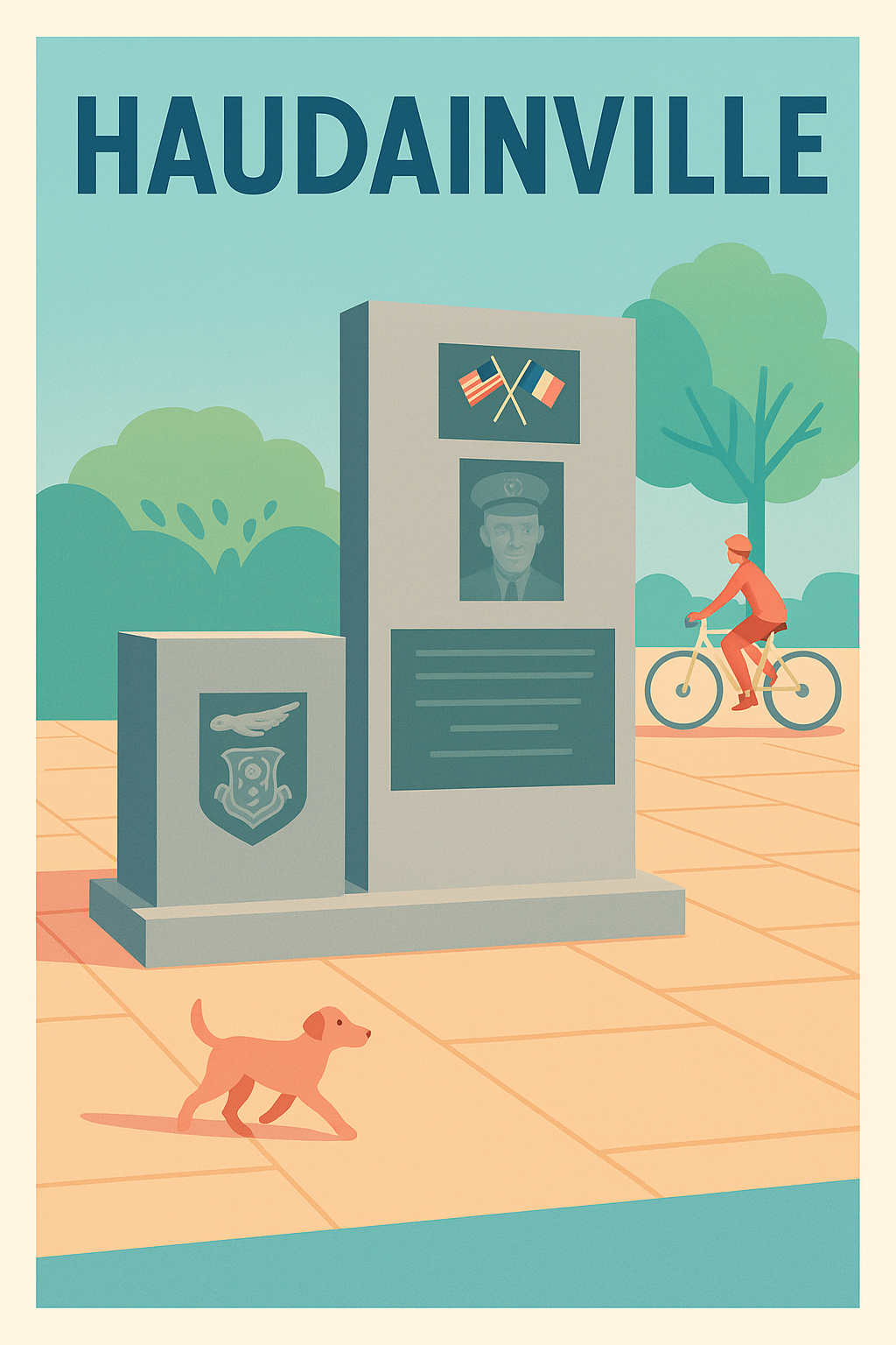 Affiche de Haudainville - Hommage et douceur au cœur de la ville