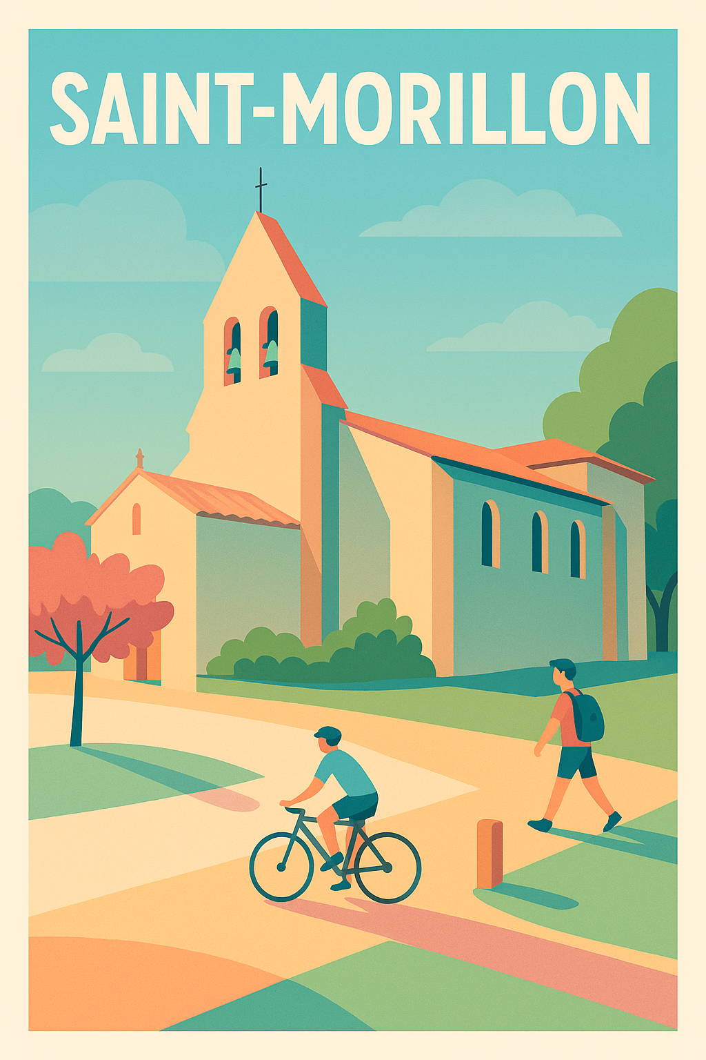 Affiche de Saint-Morillon - Douceur et sérénité à l'église du village