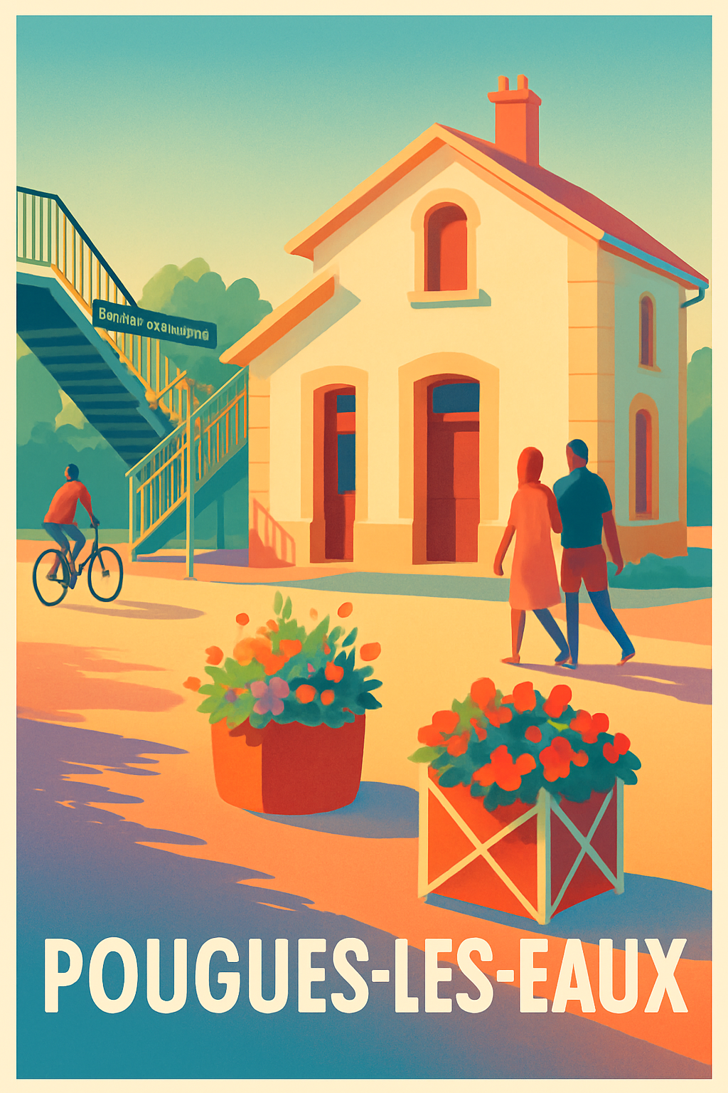Affiche de Pougues-les-Eaux - Charme et Sérénité au Cœur de la Ville