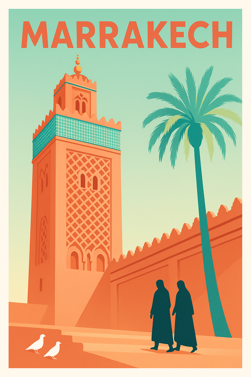 Affiche de Marrakech - Évasion sous le soleil marocain