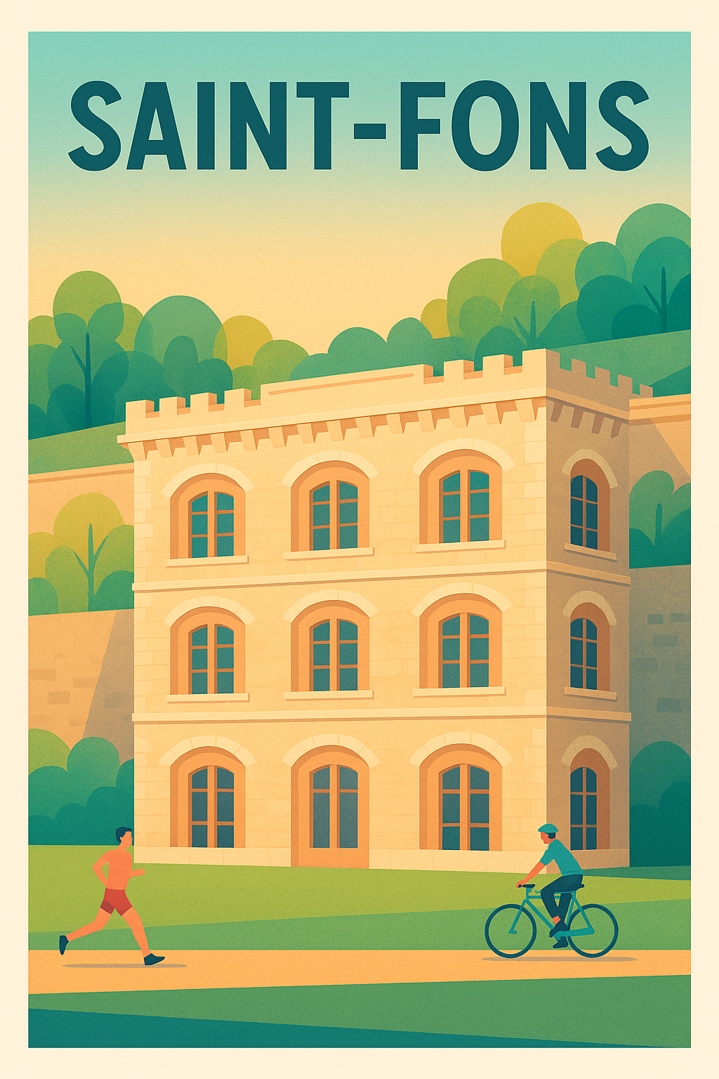 Affiche de Saint-Fons - Charme et nature à la porte de la ville