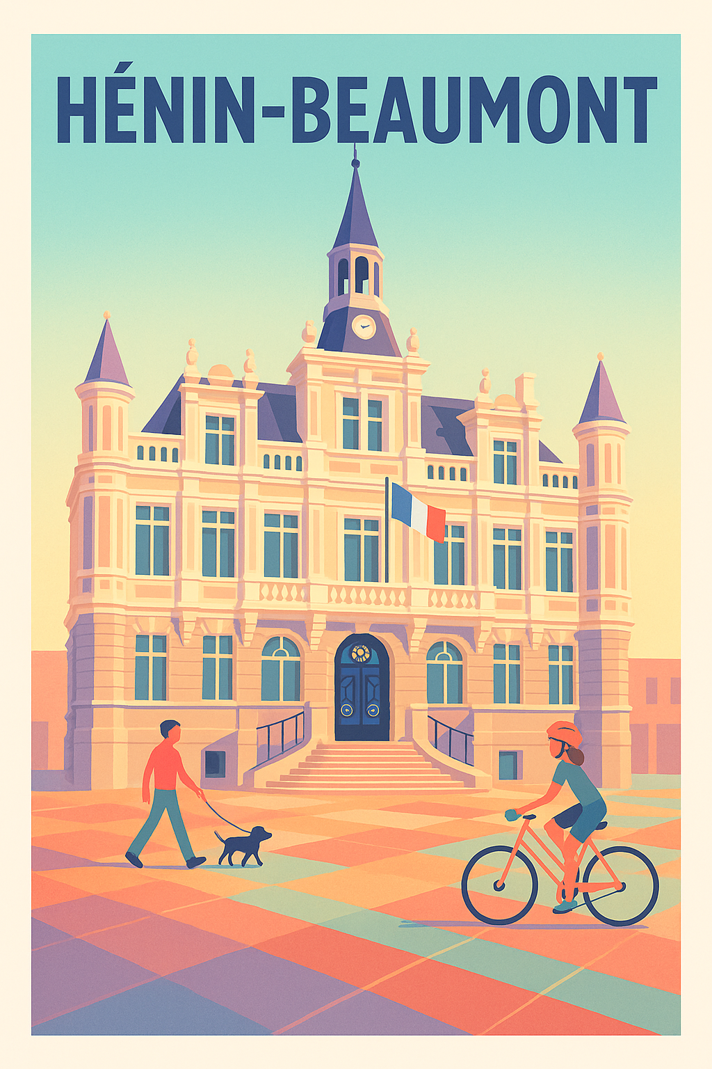 Affiche Hénin-Beaumont — Charme et douceur de la vie urbaine · poster d'art de Hénin-Beaumont