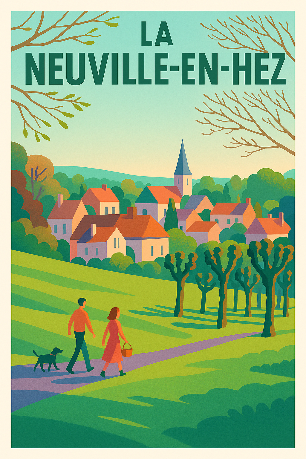 Affiche de La Neuville-en-Hez - Balade champêtre au cœur du village