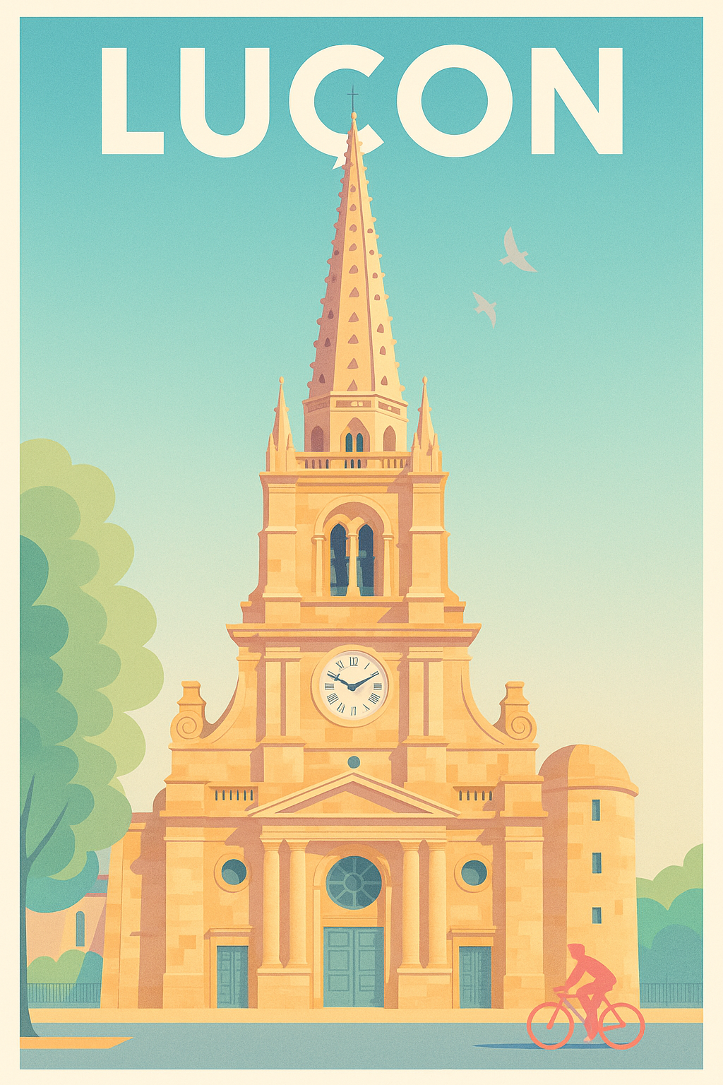 Affiche de Luçon - L'élégance architecturale au cœur de la ville