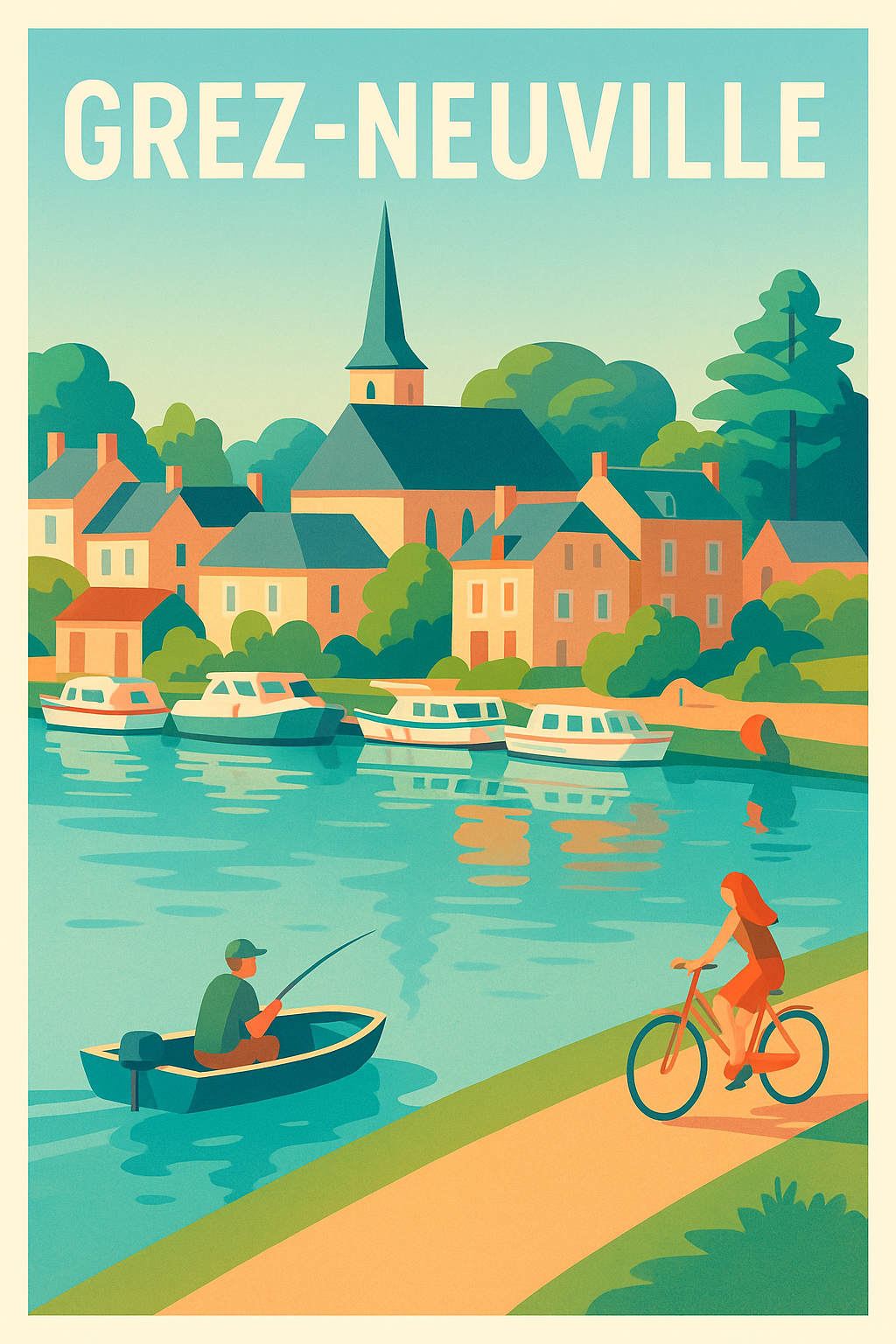 Affiche de Grez-Neuville - Charme paisible au fil de l'eau