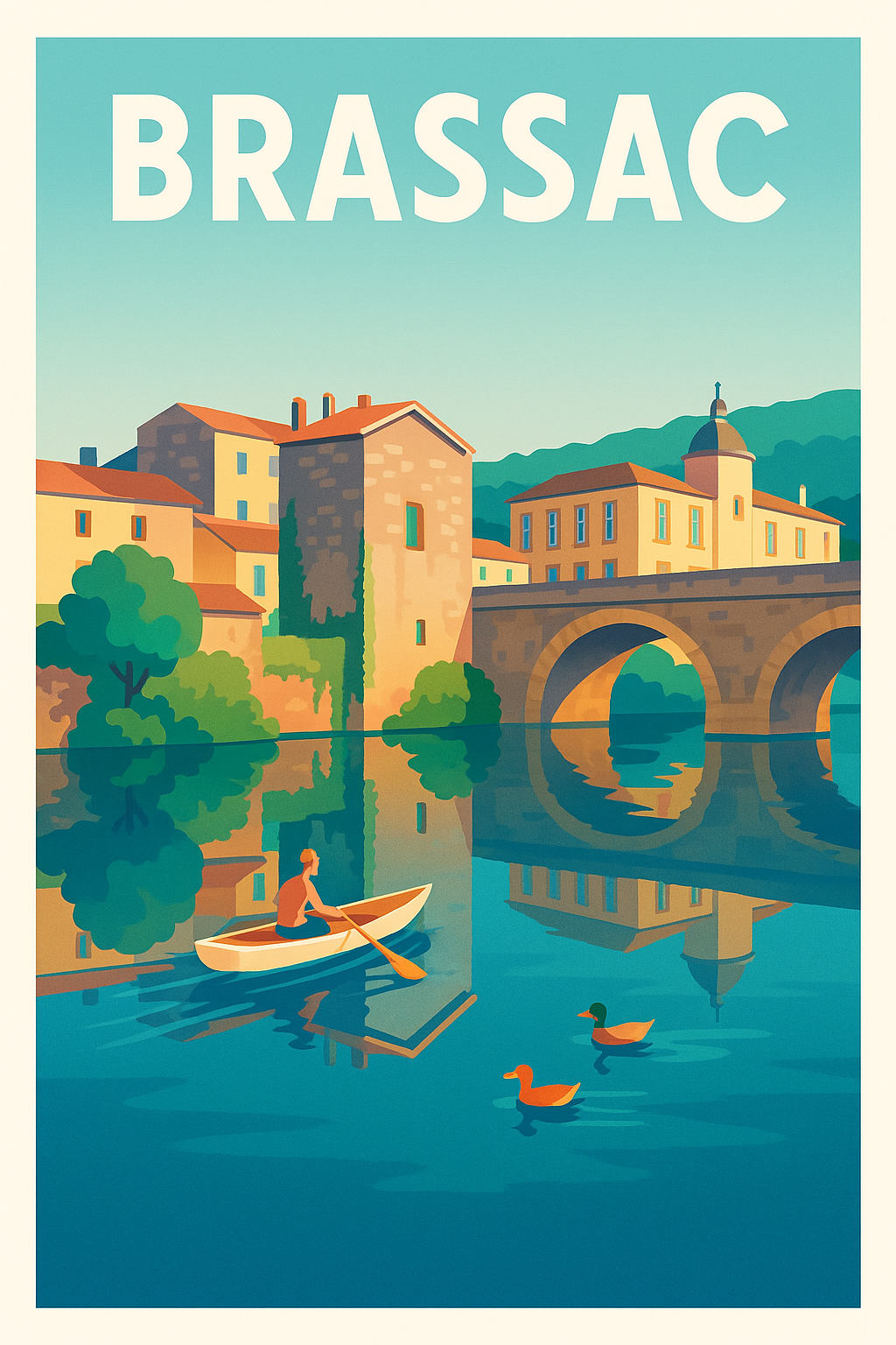 Affiche de Brassac - Sérénité au fil de l'eau