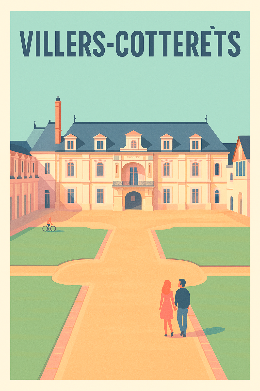 Affiche de Villers-Cotterêts - Charme et élégance d'une ville historique