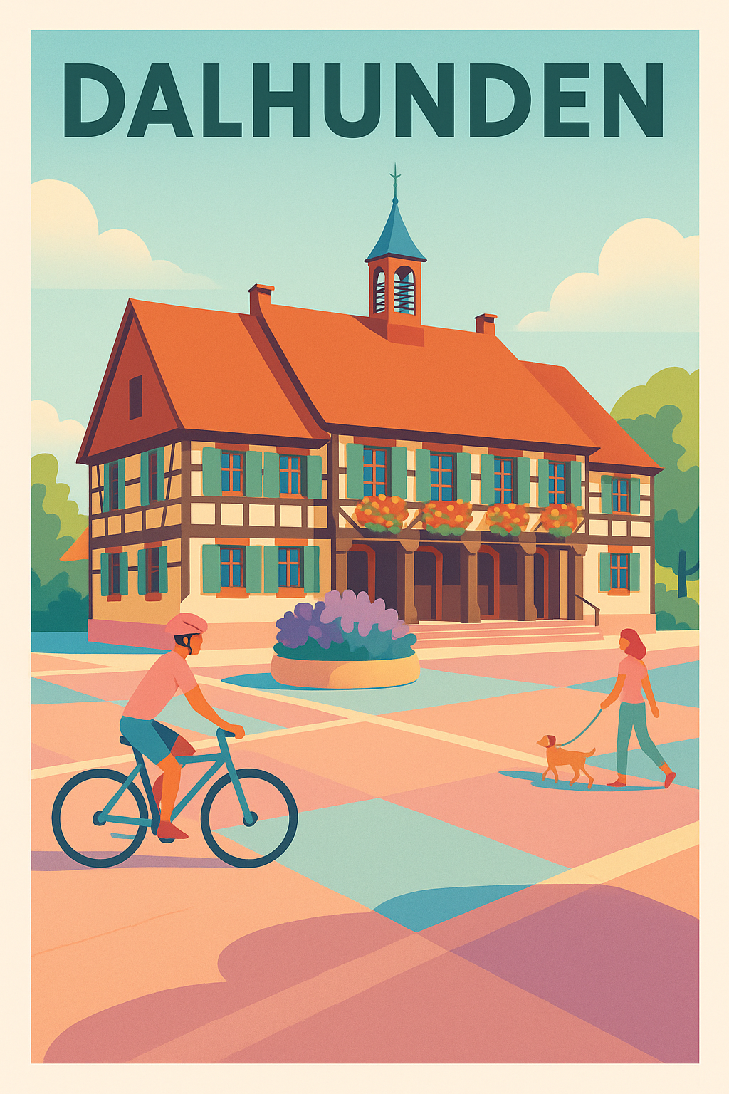 Affiche de Dalhunden - Charme et douceur de vie alsacienne