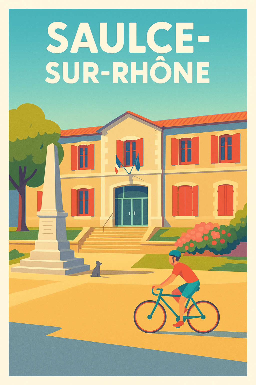 Affiche de Saulce-sur-Rhône - Douceur de vivre au cœur du village