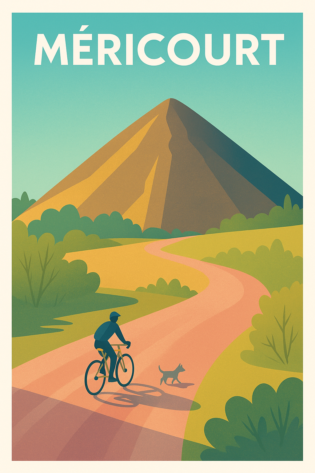 Affiche de Méricourt - Escapade à vélo au pied de la colline