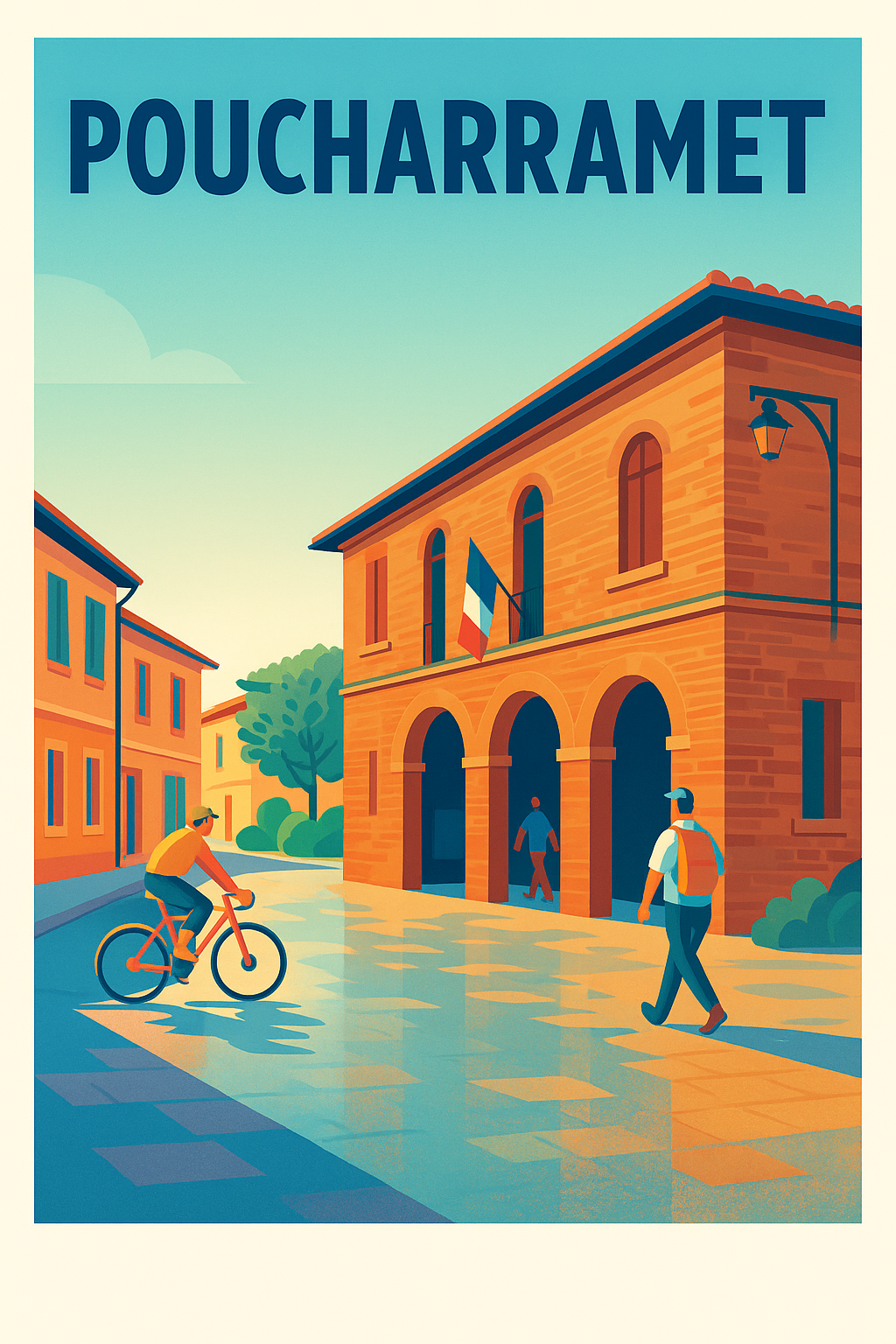Affiche de Poucharramet - Charme et sérénité du village occitan