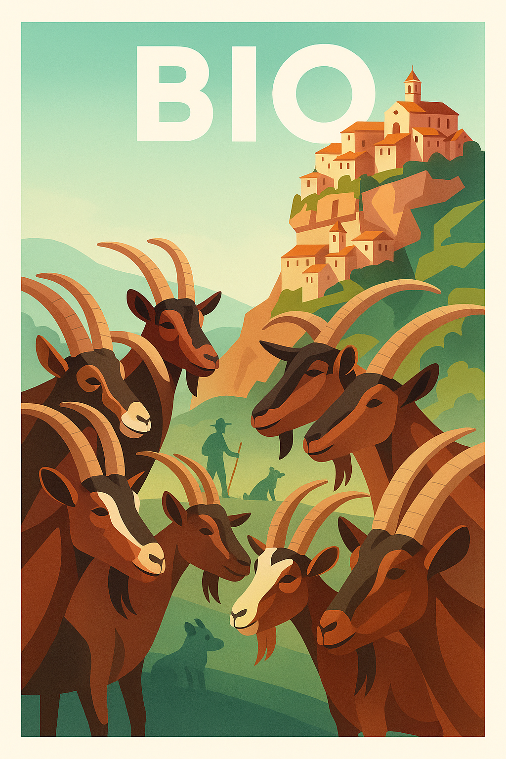 Affiche de Bio - L'authenticité de la nature en montagne