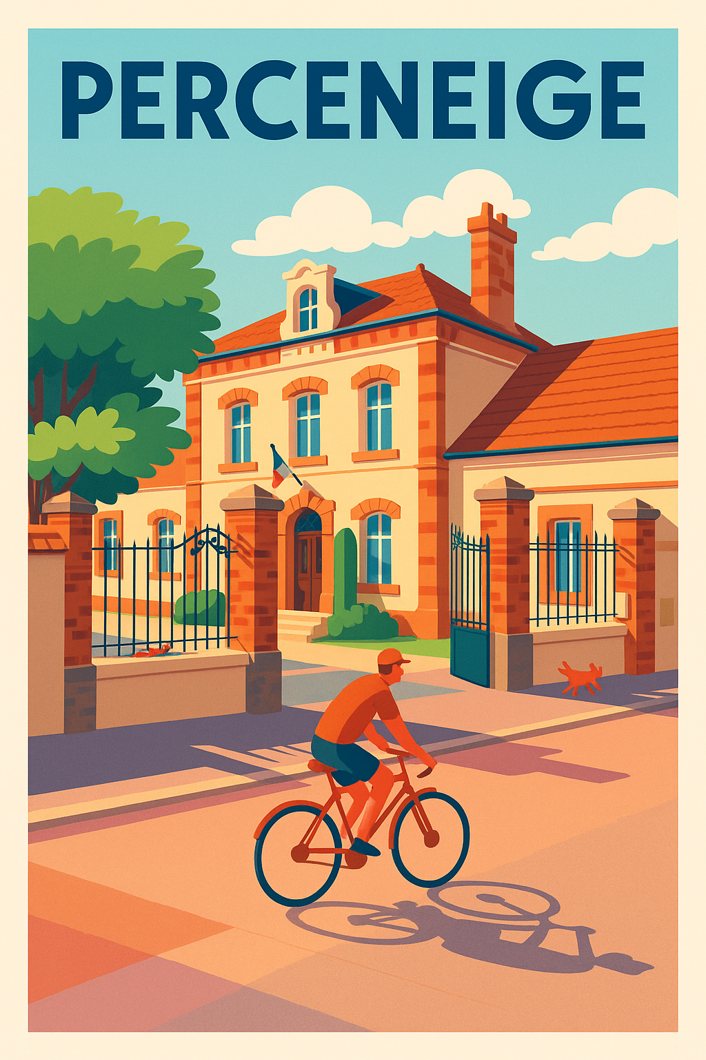 Affiche de Perceneige - Le charme tranquille au fil des saisons