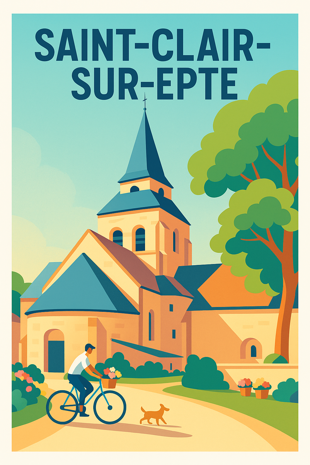 Affiche de Saint-Clair-sur-Epte - Charme bucolique et sérénité au cœur du village