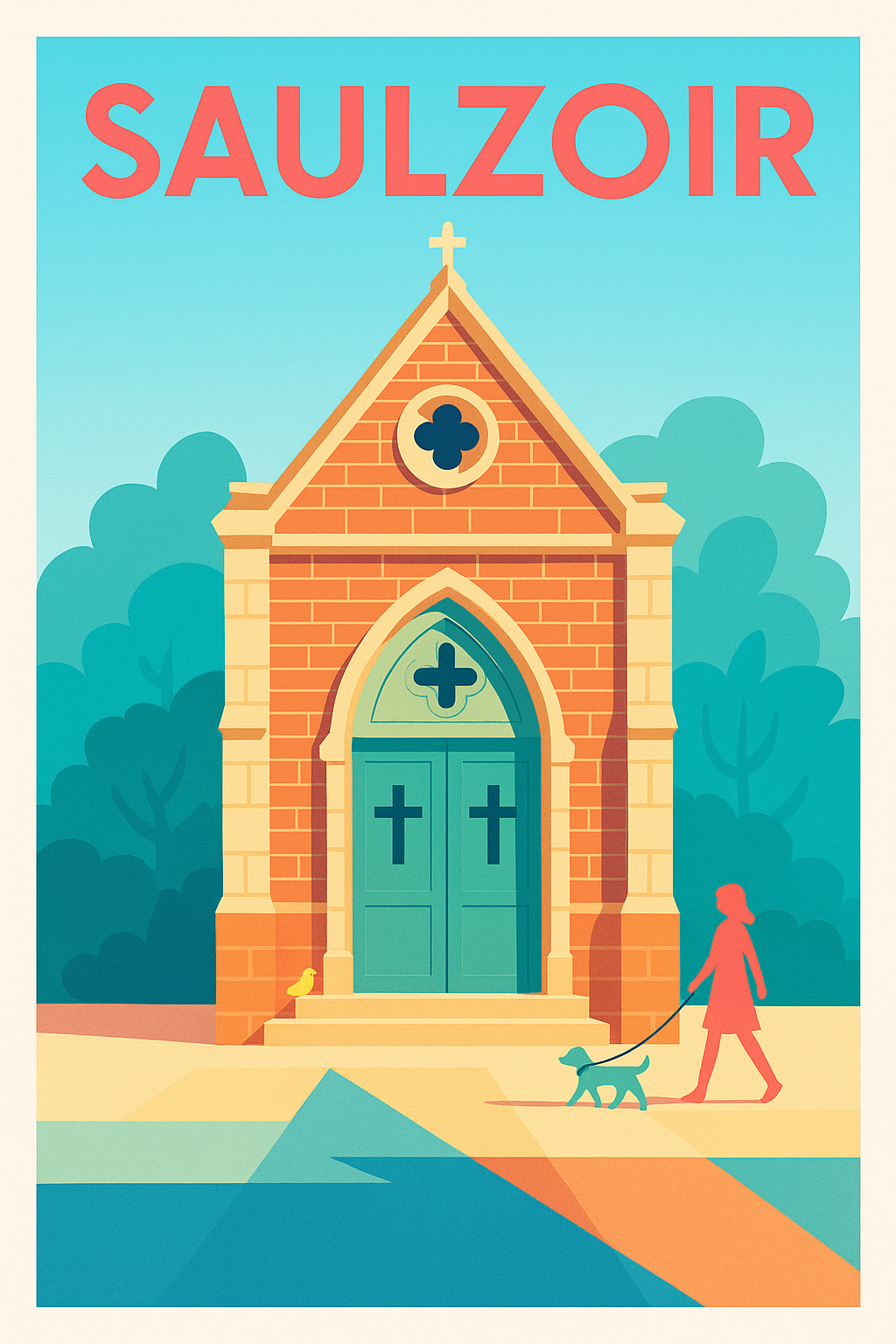 Affiche de Saulzoir - Charme et sérénité au fil des rues