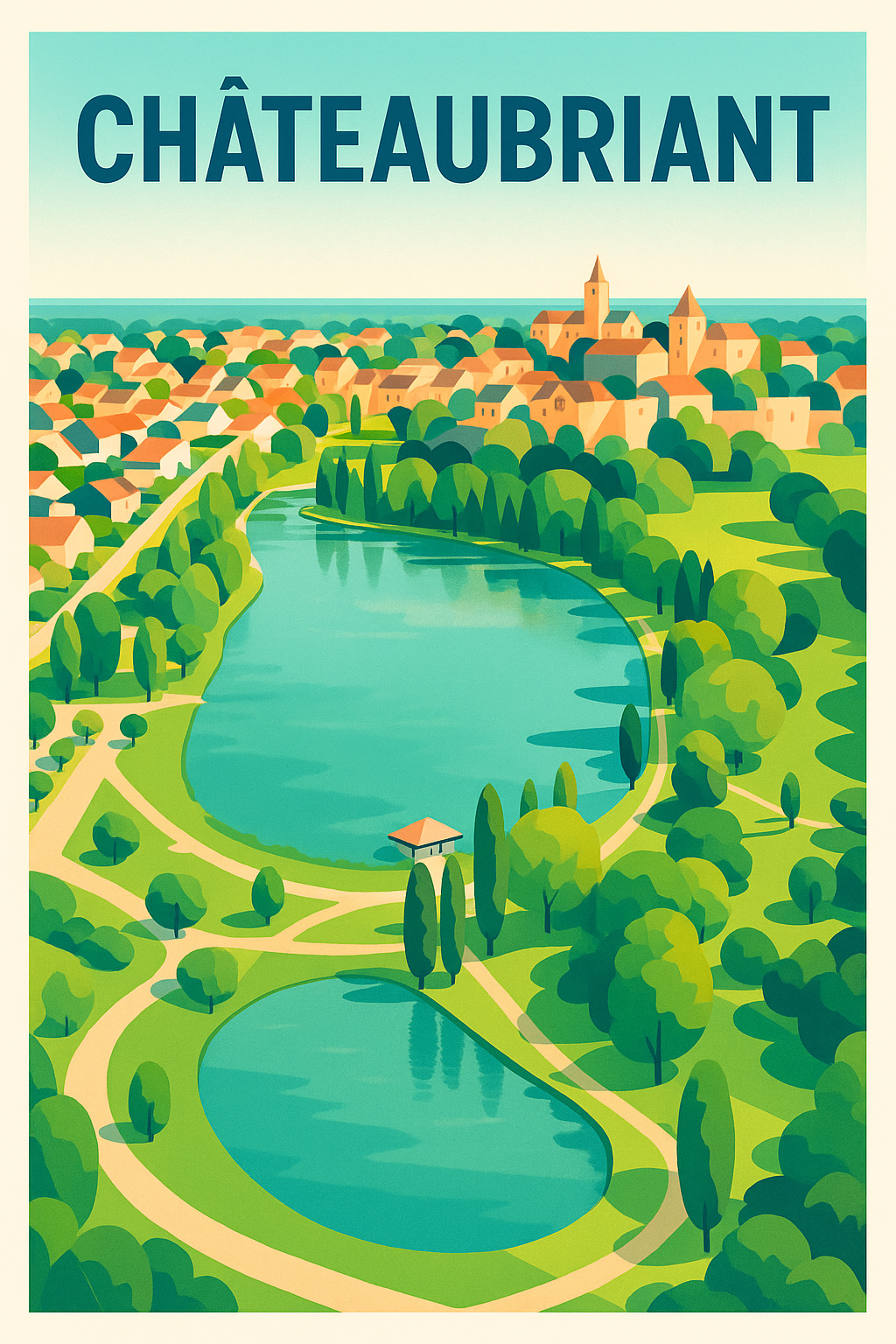 Affiche de Châteaubriant - Évasion verte et paisible