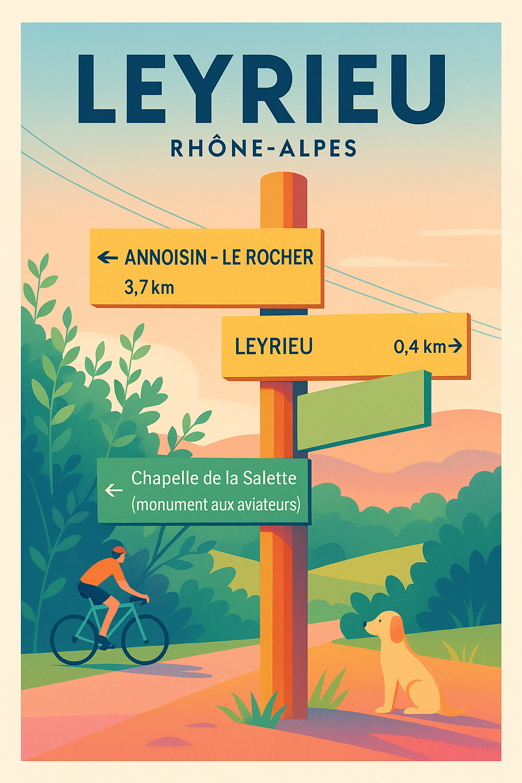 Affiche de Leyrieu - Escapade nature en Rhône-Alpes