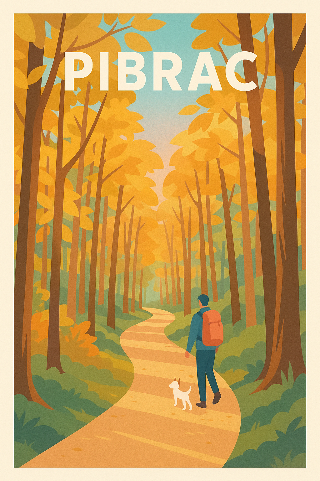 Affiche de Pibrac - Promenade automnale en forêt