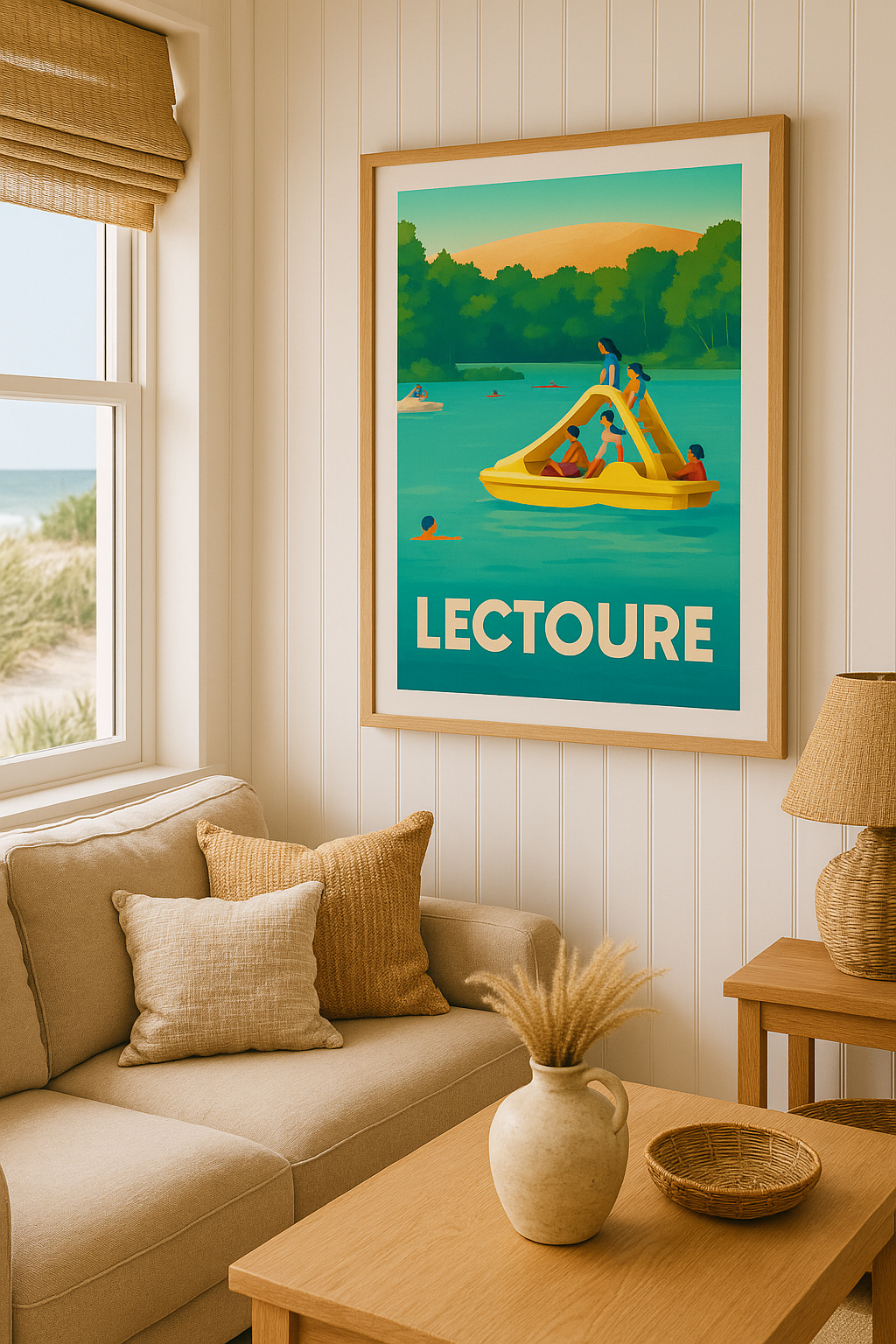 Mise en situation Affiche de Lectoure - Plongez dans la douceur estivale
