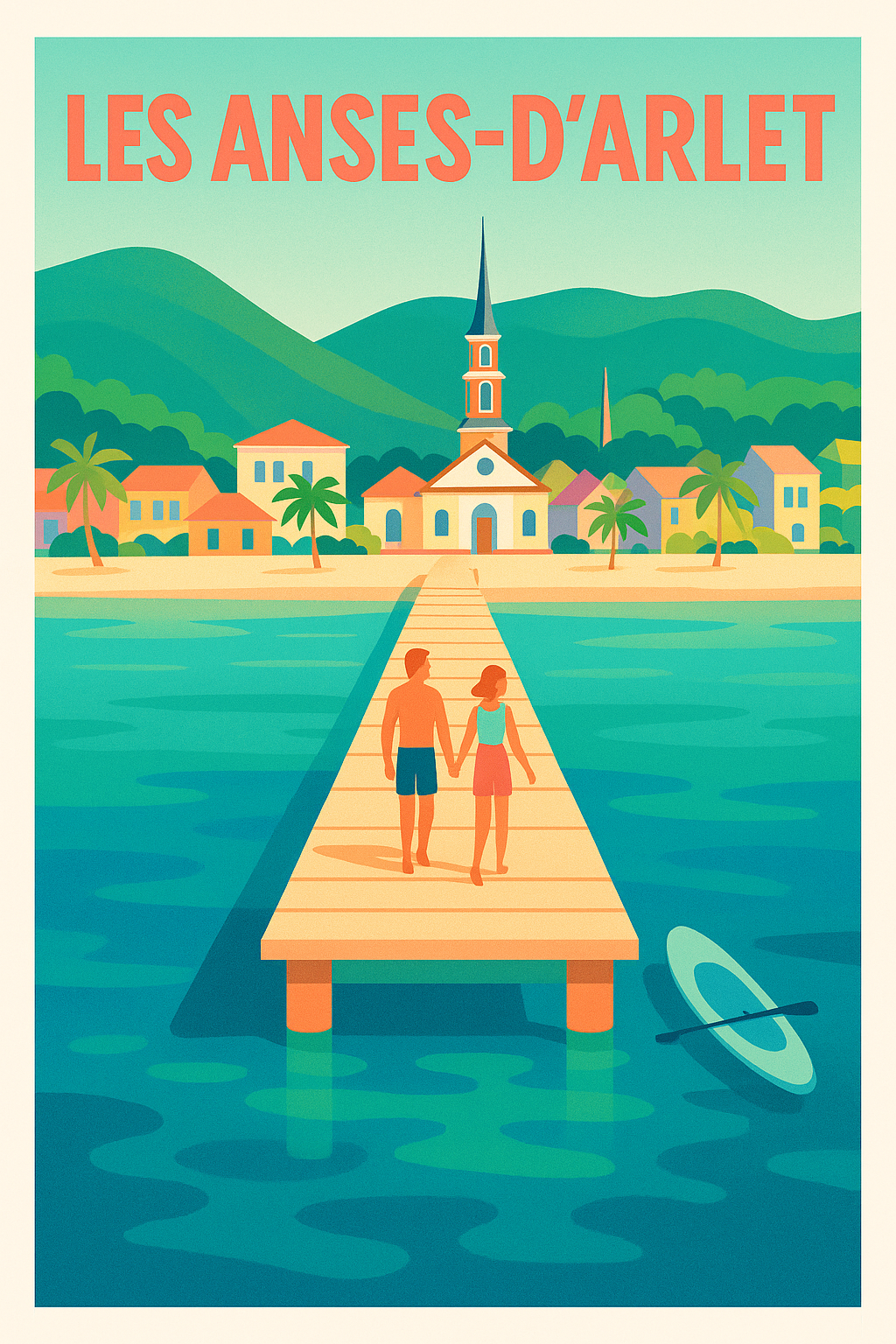 Affiche de Les Anses-d'Arlet - Évasion Tropicale et Sérénité au Bord de l'Eau