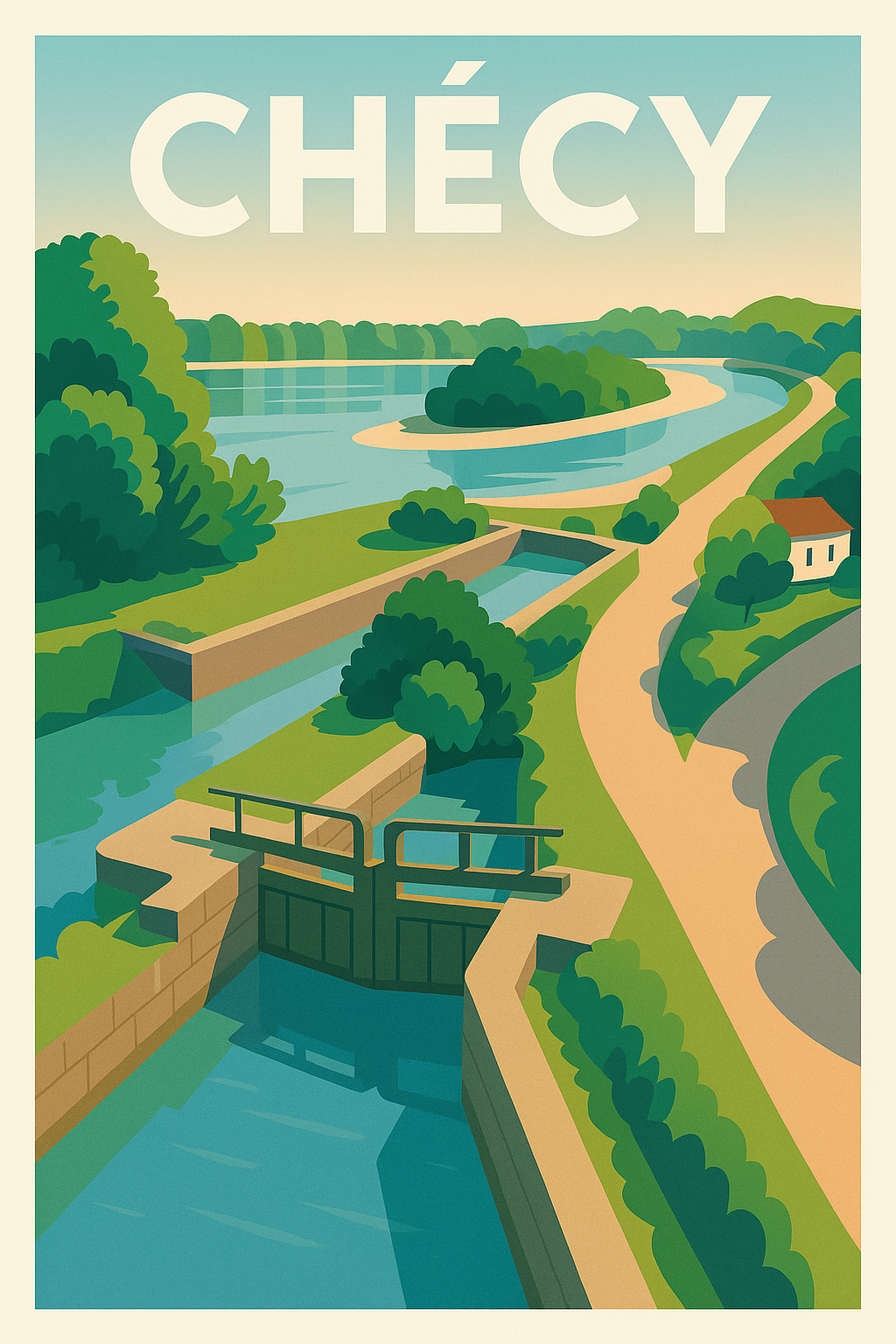 Affiche de Chécy - Évasion Verte au Fil de l'Eau