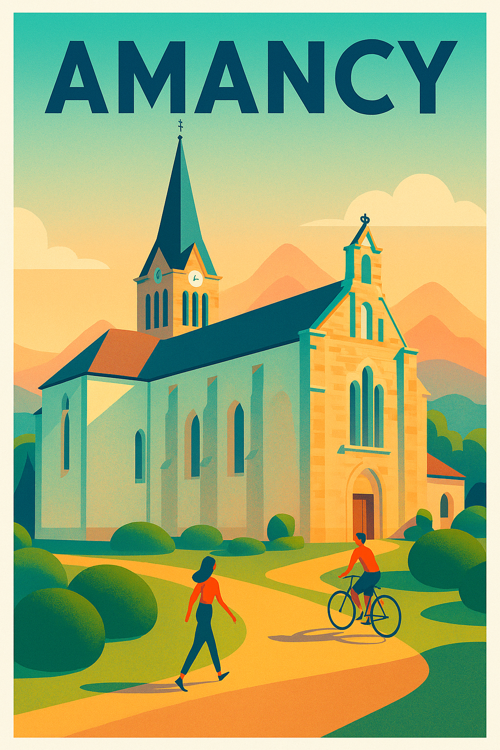 Affiche de Amancy - Charme paisible au cœur des montagnes