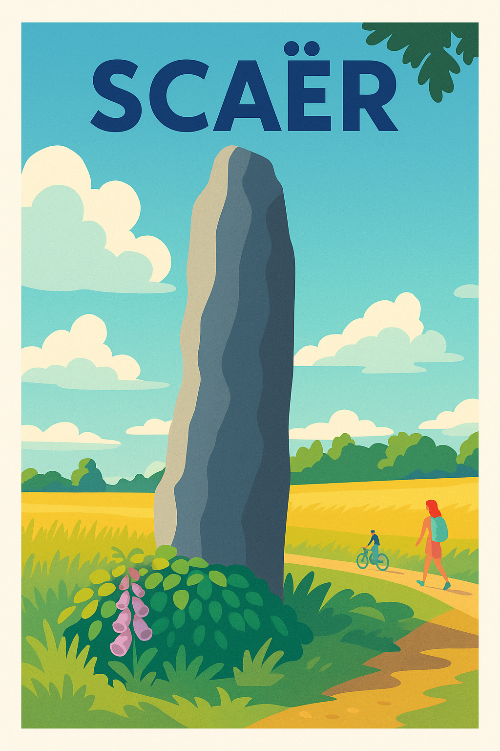 Affiche de Scaër - Entre nature et patrimoine ancestral