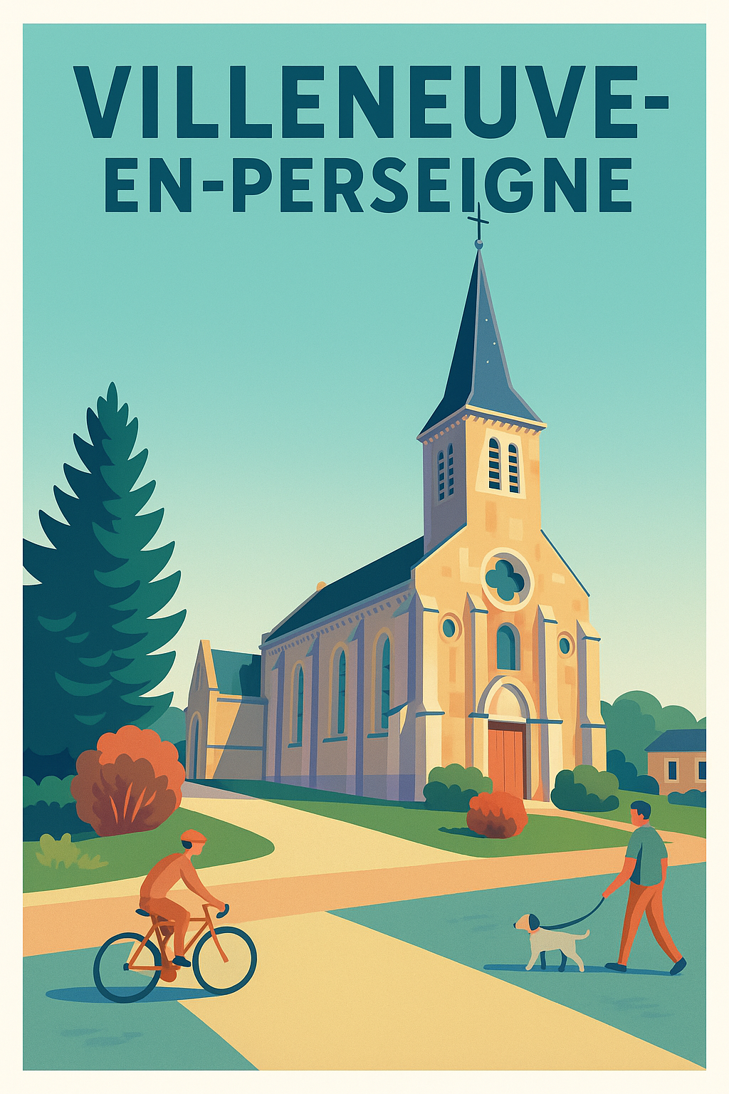 Affiche de Villeneuve-en-Perseigne - Tranquillité et charme à l'honneur