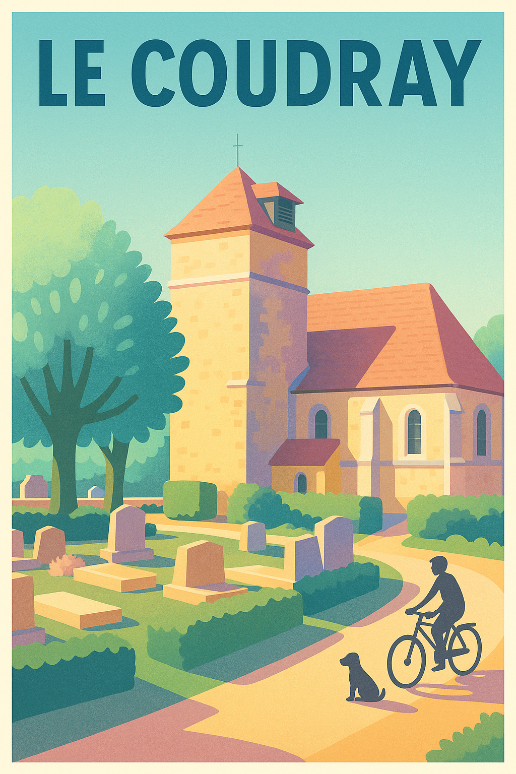 Affiche de Le Coudray - Charme bucolique et sérénité à vélo