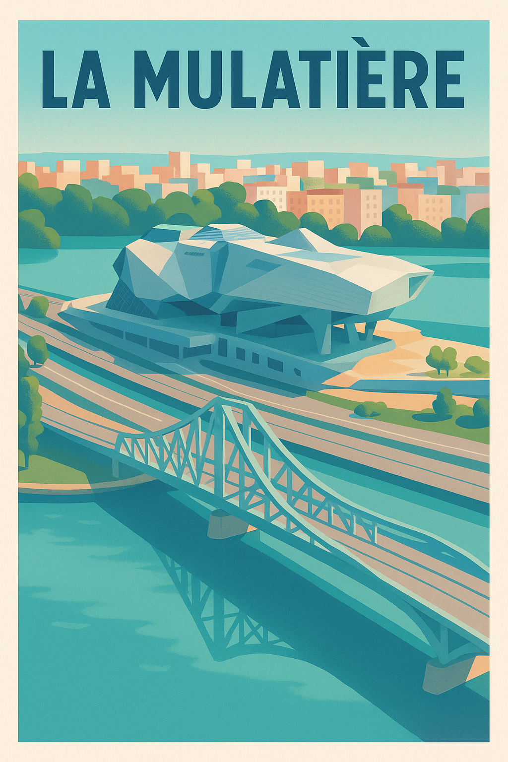 Affiche de La Mulatière - Un joyau architectural au bord de l'eau
