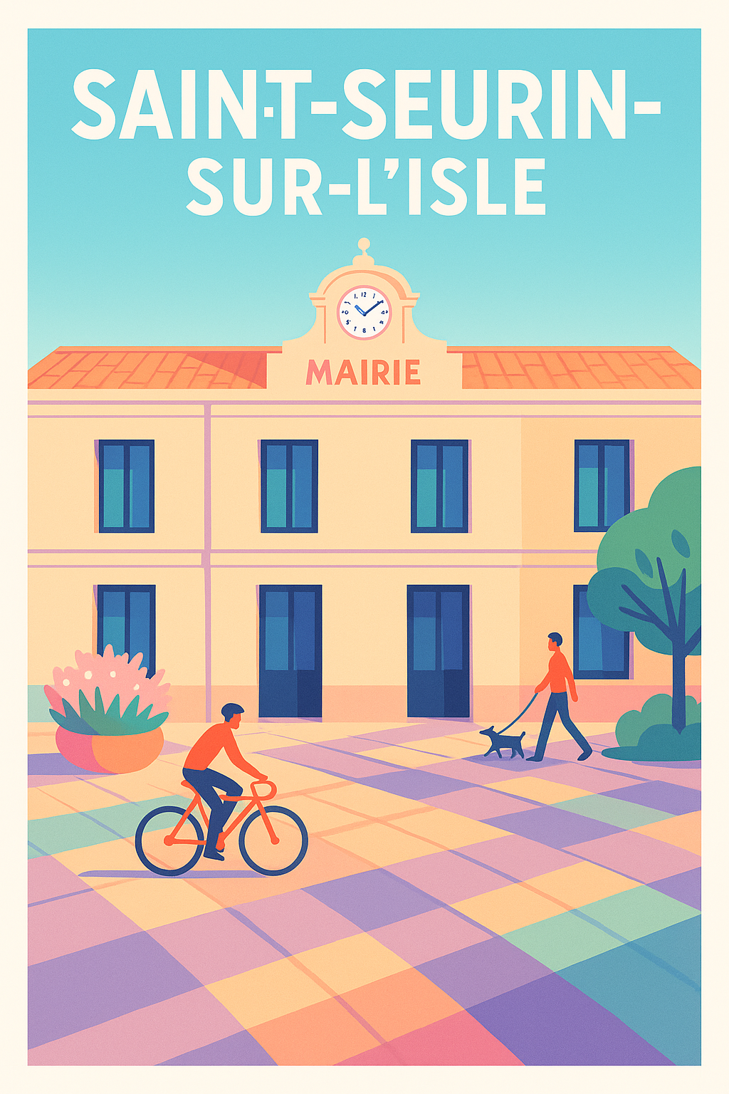 Affiche de Saint-Seurin-sur-l'Isle - Charme et douceur de la vie locale