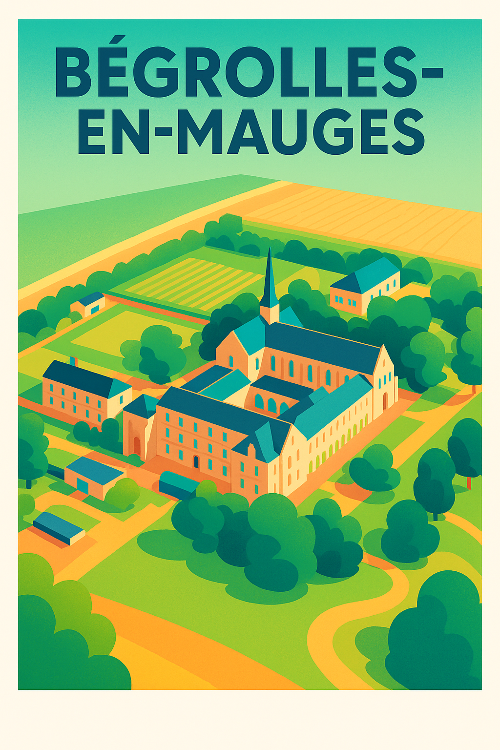Affiche de Bégrolles-en-Mauges - Une escapade paisible au cœur de la nature