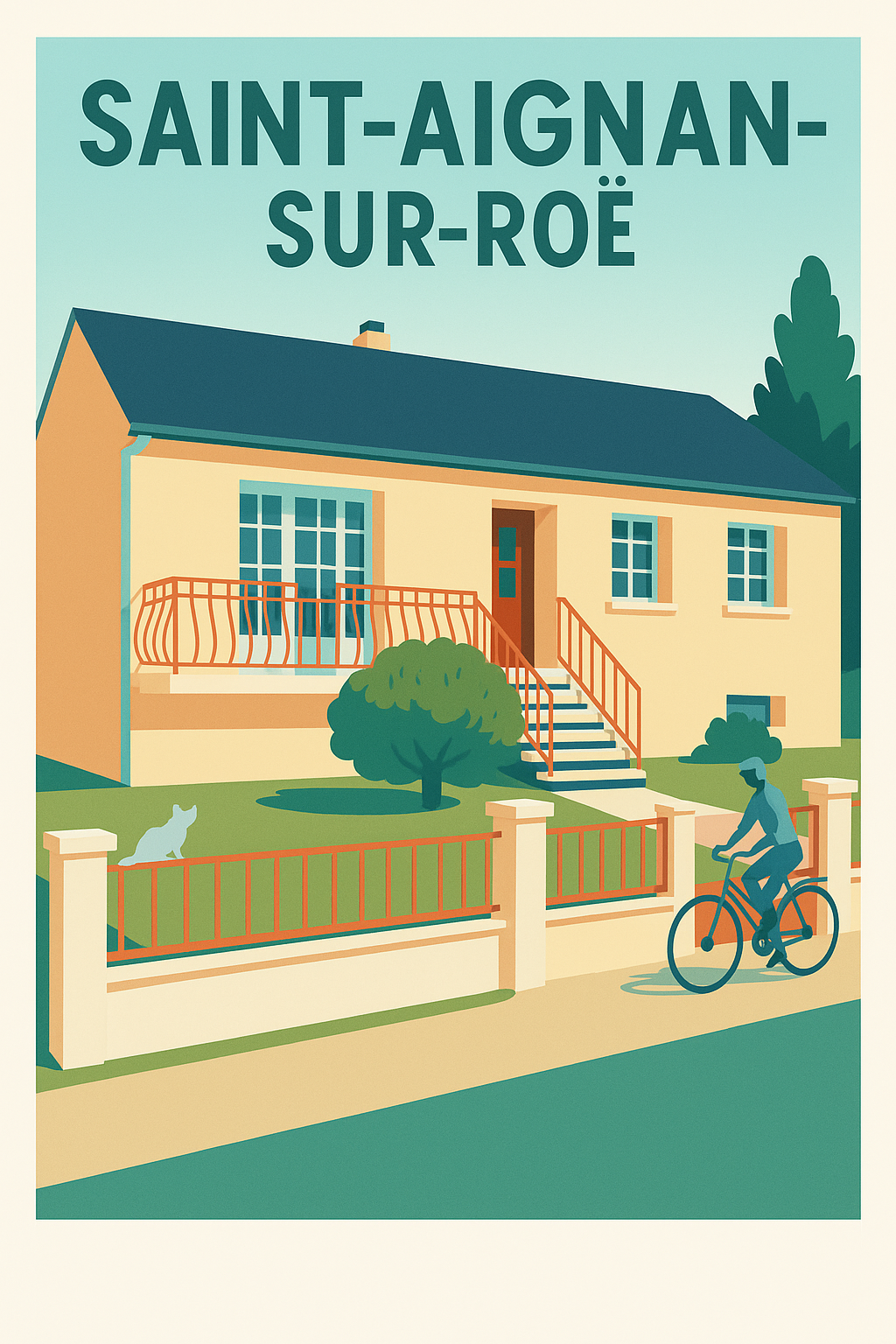 Affiche de Saint-Aignan-sur-Roë - Charme et quiétude de la petite maison de campagne