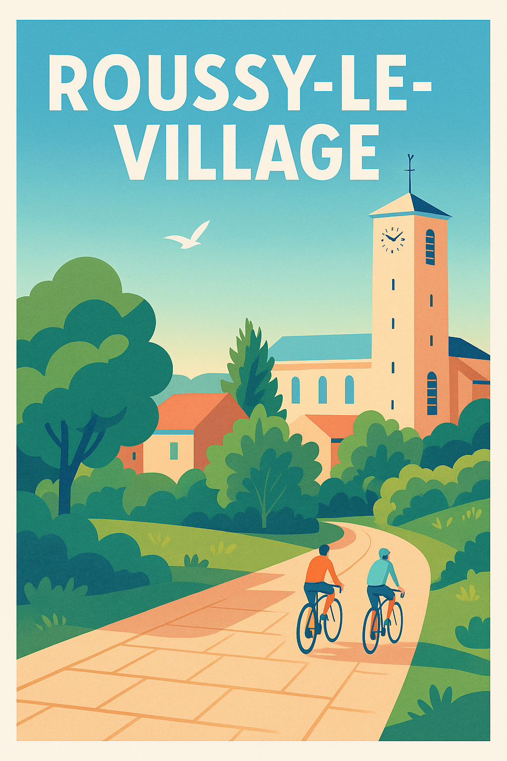 Affiche de Roussy-le-Village - L'évasion champêtre à vélo