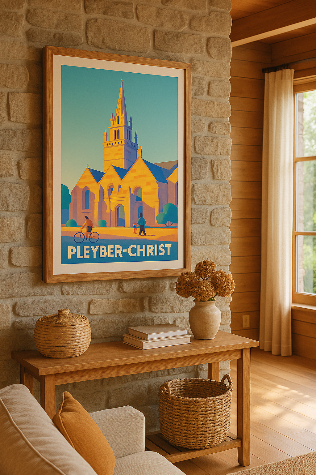 Mise en situation Affiche de Pleyber-Christ – Charme et lumière nord-bretonne