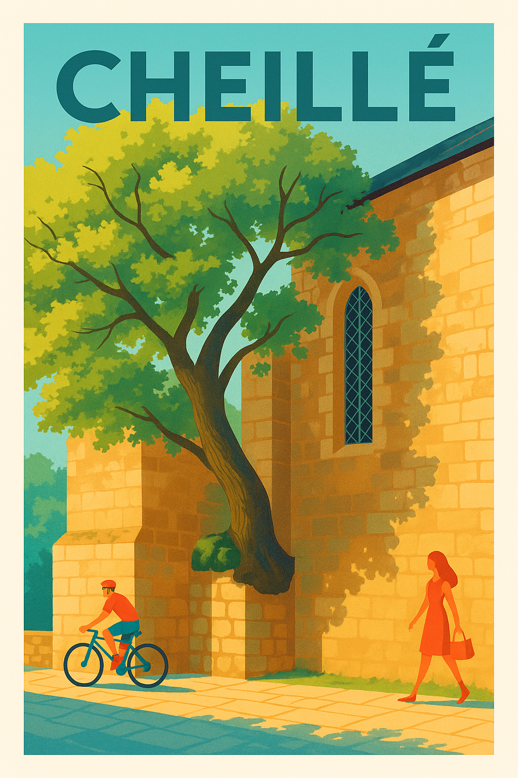 Affiche de Cheillé - Charme et douceur au fil de la lumière