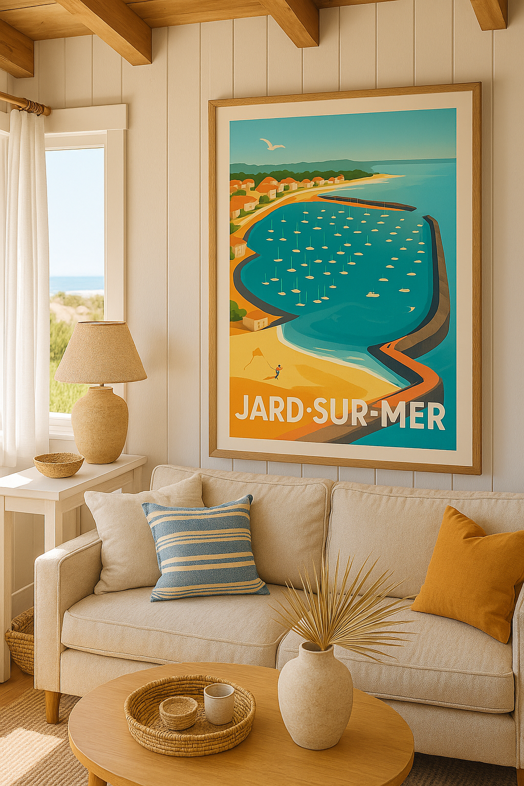 Mise en situation Affiche de Jard-sur-Mer - L'élégance côtière ensoleillée