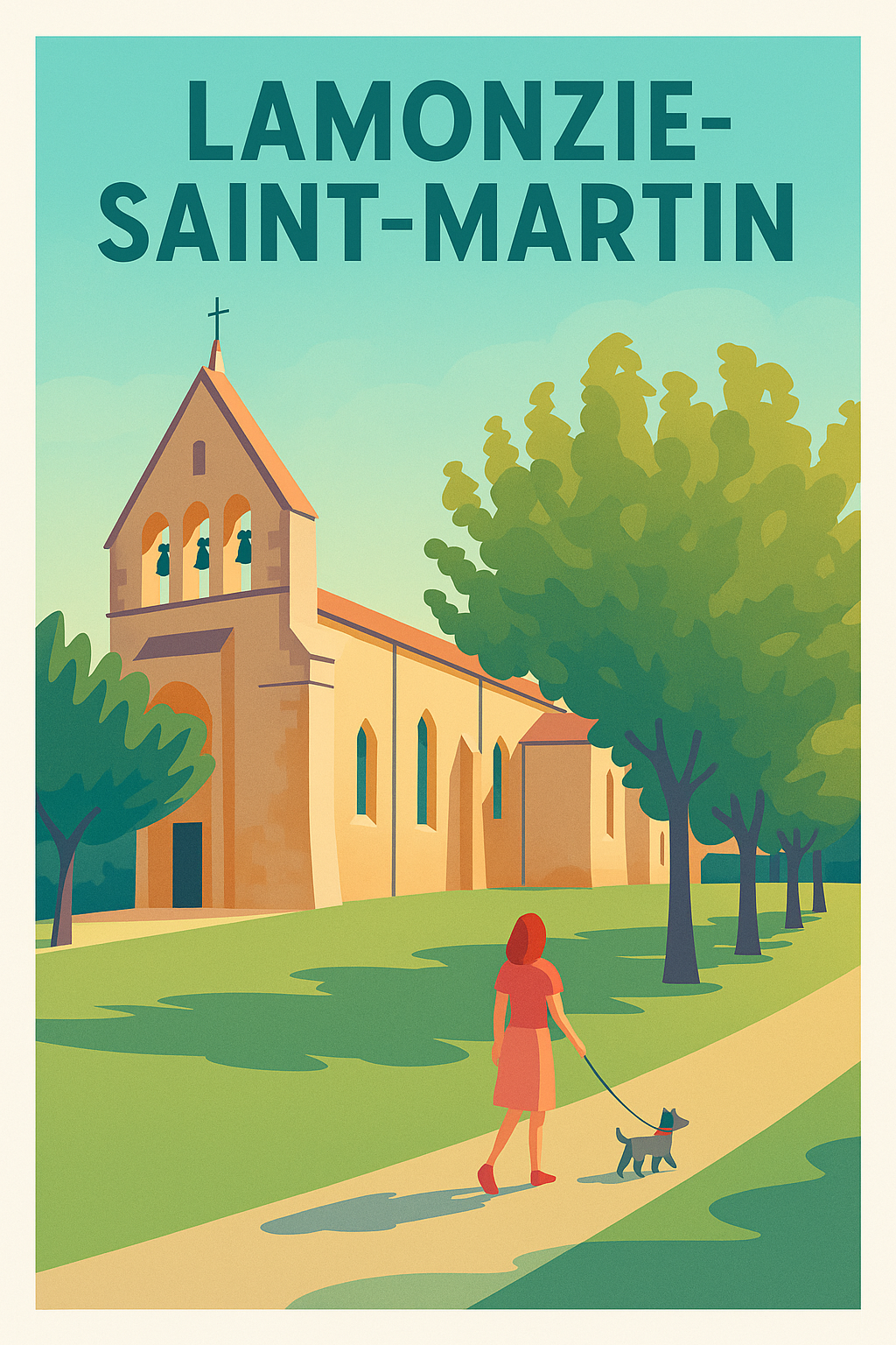 Affiche de Lamonzie-Saint-Martin - Promenade paisible au cœur du patrimoine