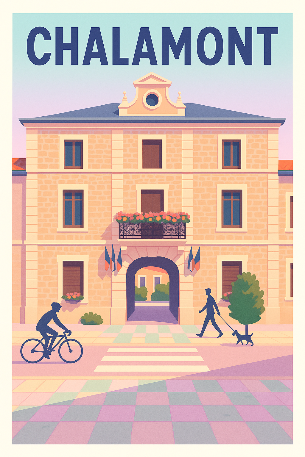 Affiche de Chalamont - L'élégance paisible au cœur de la ville