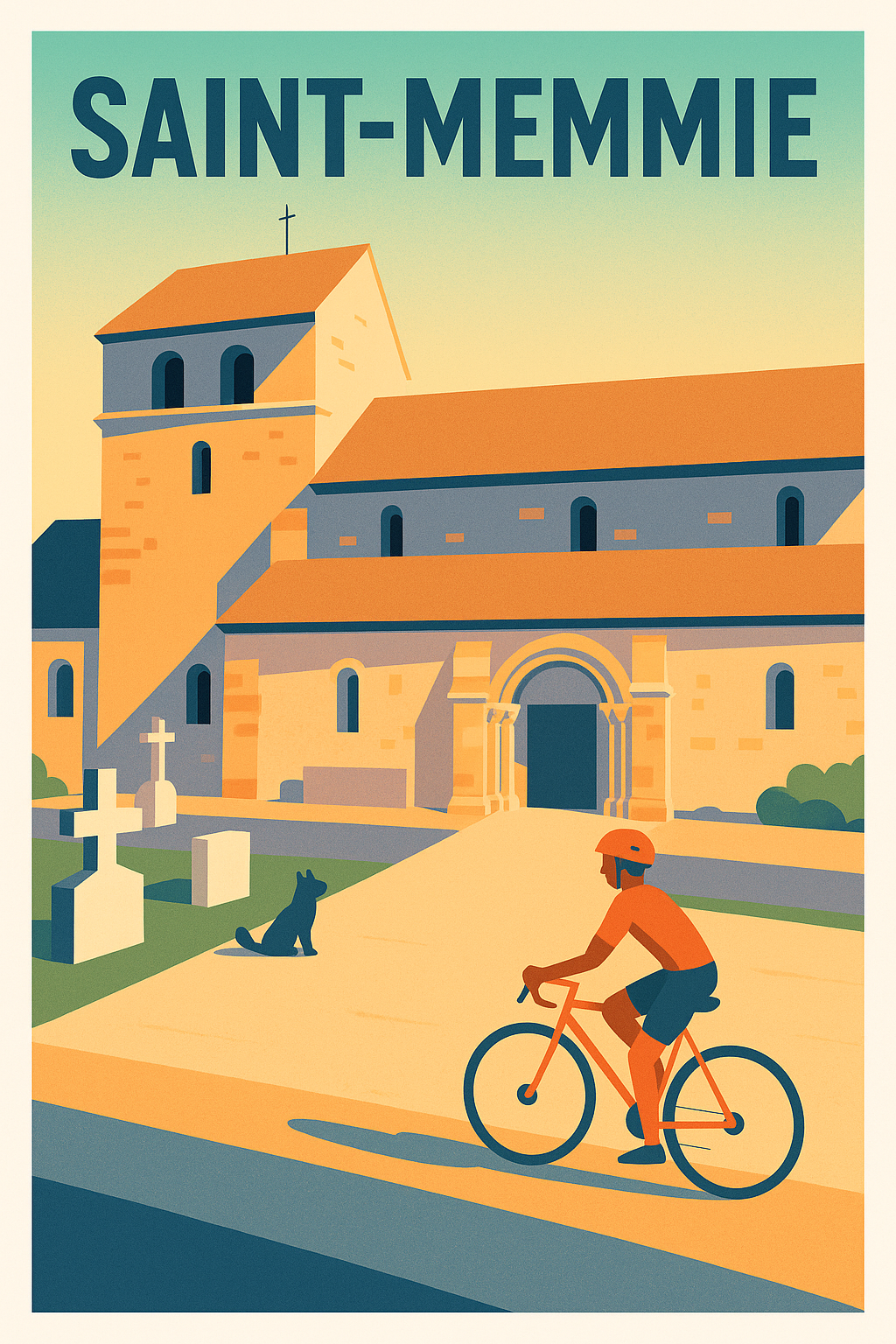 Affiche de Saint-Memmie - Un voyage cycliste au cœur du patrimoine