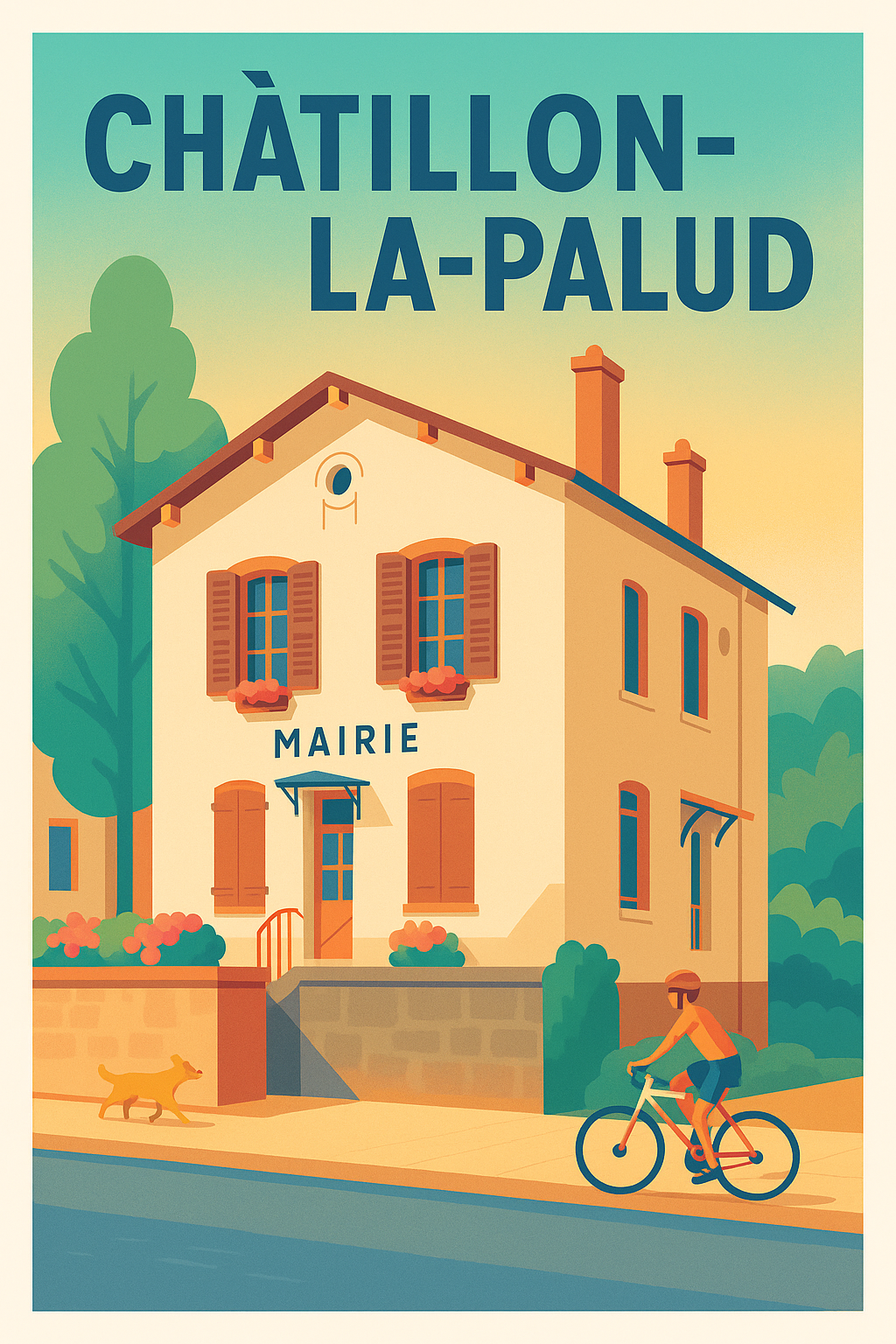 Affiche de Châtillon-la-Palud - Charme et douceur de vivre