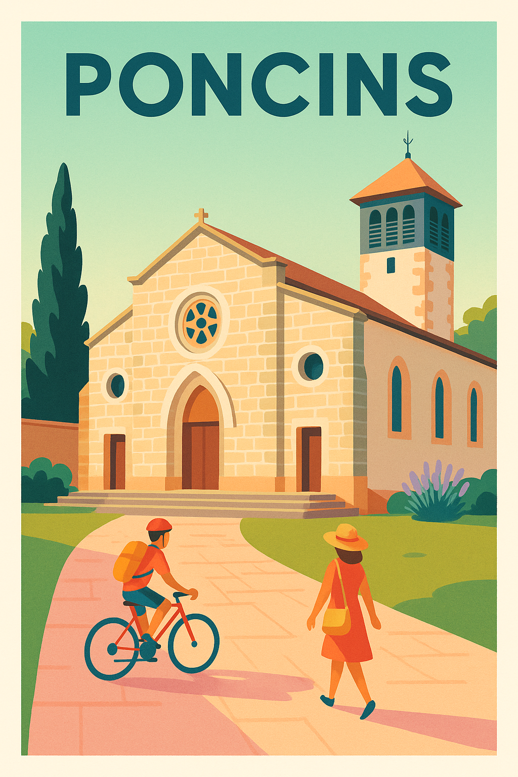 Affiche de Poncins - Charme et sérénité au cœur du village