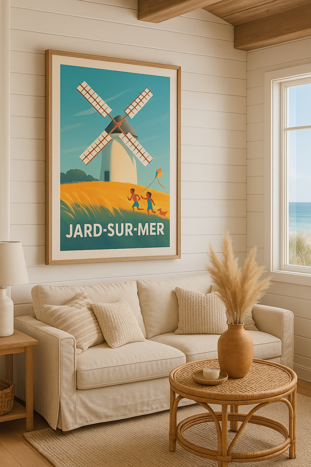 Mise en situation Affiche de Jard-sur-Mer - L'été au vent des moulins