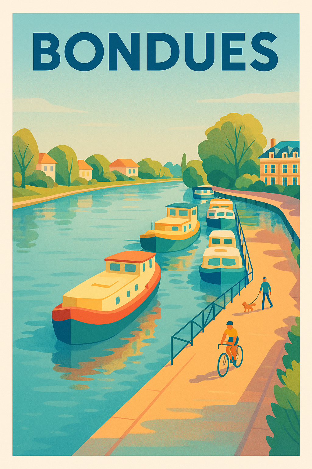 Affiche de Bondues - Tranquillité au fil de l'eau